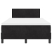 Cama con Box Spring y Colchón  Negro 120x200 cm Terciopelo