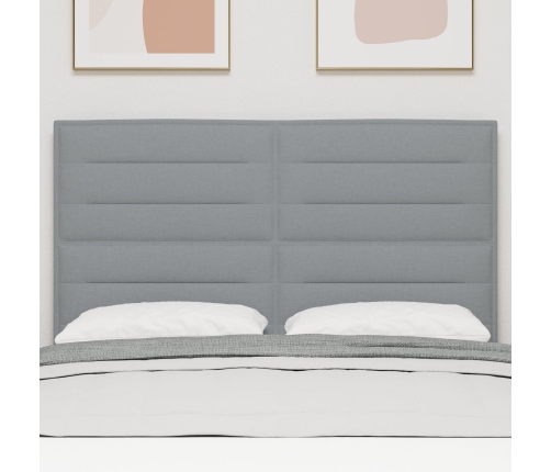 cabecero  Diseño Lines Gris Claro 140 cm Tela