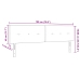 Cabecera LED acolchada negra 90 cm tela