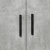 Marco de cama  gris concreto 75x190 cm