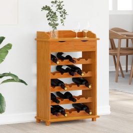 Expositor de Vino 90x60x30 cm Madera Maciza de Pino