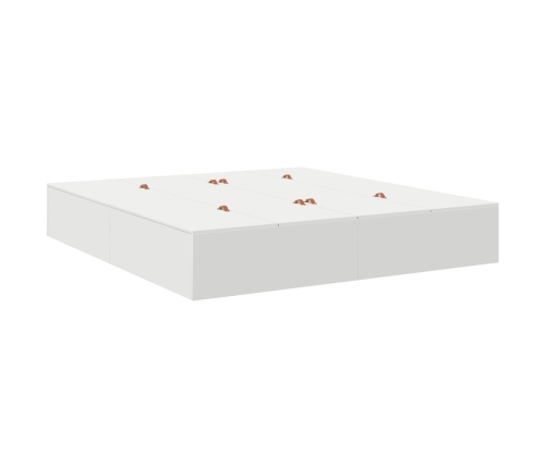 Marco de Cama Blanco Madera King Marco con Almacenamiento