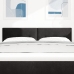Cabecero Button Tufted Negro 160 cm de Terciopelo