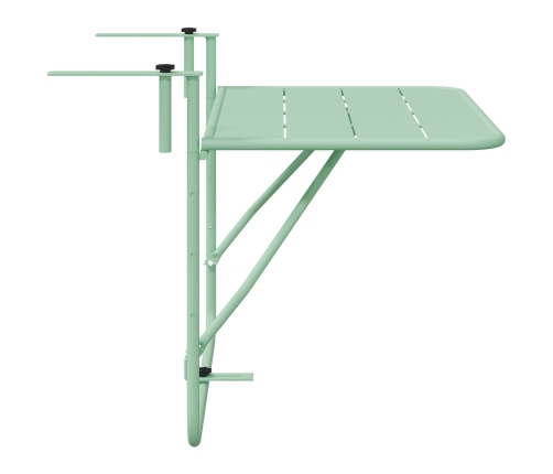 Mesa Colgante al Aire Libre  - Verde Menta, 60 x 39 x 50 cm, Acero