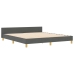 Estructura de Cama  Gris Oscuro 180x200 cm Tela