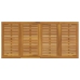 Conjunto de Comedor de Jardín  Set de 7 Gris y Madera Natural