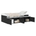 Estructura de Cama  Roble Negro 100x200 cm