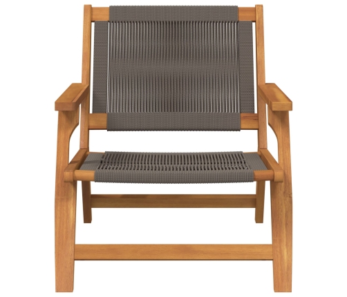 Sillas de Jardín  2 pcs Gris 67x77x73 cm Madera Maciza de Acacia
