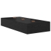 Estructura de Cama  Roble Negro 75x190 cm Madera Fina