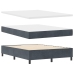 Cama Box Spring  con colchón Gris Oscuro 140x200 cm Terciopelo