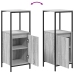 Conjunto de Muebles de Baño de 3 Piezas  Gris Sonoma de Madera Elaborada
