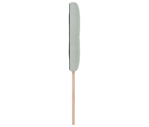 Cabecero  capitoné gris claro 100 cm terciopelo