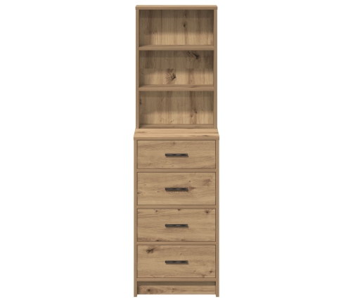 Highboard Roble Artesanal 40x41x135 cm Madera Elaborada