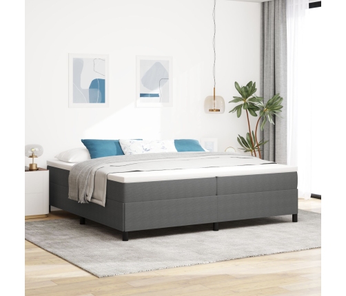 Marco de cama  gris claro 200x200 cm de terciopelo