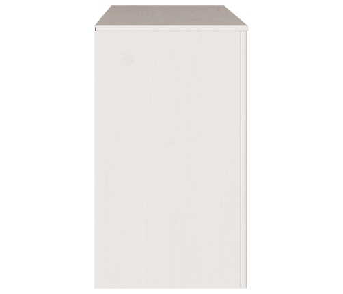 Comoda  ""DRAMMEN"" Blanca 111x43x73,5 cm de Madera Sólida de Pino