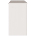 Comoda  ""DRAMMEN"" Blanca 111x43x73,5 cm de Madera Sólida de Pino