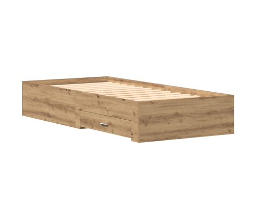 Estructura de Cama  Artisan Roble 90x190 cm Madera Elaborada