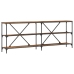 mesa consola  de madera vieja 200x30x75 cm en madera compuesta y acero