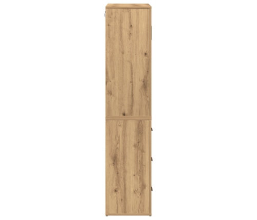Armario Alto de Roble Artesanal 80x33x150 cm de Madera Elaborada