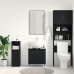 Gabinete para Lavabo  Roble Negro 58x33x60 cm Madera Elaborada
