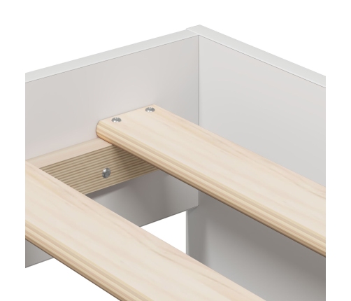 Estructura de Cama de Almacenamiento Blanca 80x200 cm