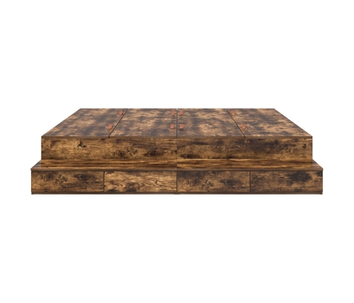 Cama  Roble Ahumado 200x200 cm