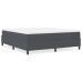 Cama Box Spring  Gris Oscuro Super King de Tela de Corduroy
