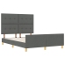 Estructura de cama  Gris oscuro 160x200 cm Tela