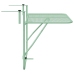 Mesa Colgante Plegable de Balcón - Verde Menta, 60x40 cm, Acero