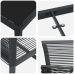 Set de Comedor de Jardín  de 5 Piezas Ratan Polímero Negro