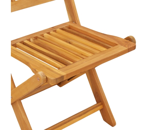 Conjunto de Bistro de Jardín de 3 Piezas  de Madera Sólida de Acacia