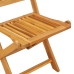 Conjunto de Bistro de Jardín de 3 Piezas  de Madera Sólida de Acacia