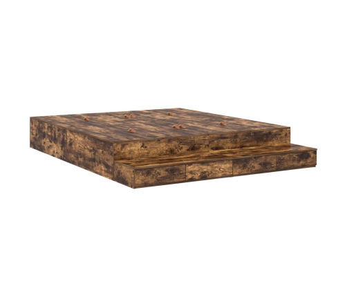 Cama  Roble Ahumado 200x200 cm