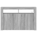 Aparador Gris sonoma Madera compuesta 116 x 30 x 75 cm Aparador