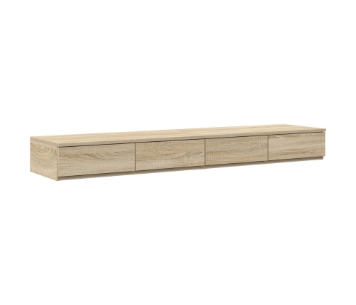 Mesa de Noche  Roble Sonoma Madera Elaborada 140 x 36.5 x 16.5 cm