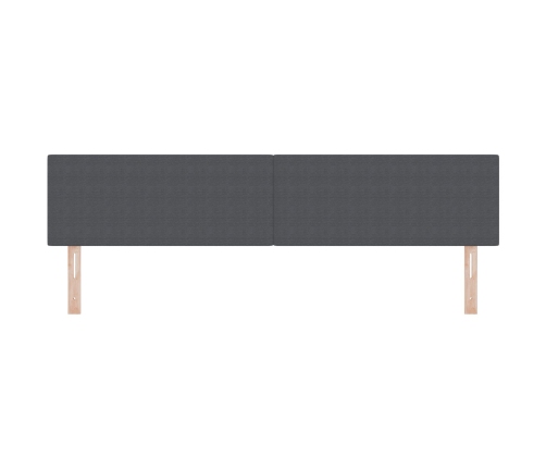 Cabezal  Diseño Sencillo Gris Oscuro 200 cm Tela de Pana
