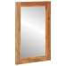 Espejo de baño  50x70x3 cm de madera maciza de acacia