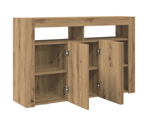 Aparador  Roble Artesanal Madera de Ingeniería 116 x 30 x 75 cm