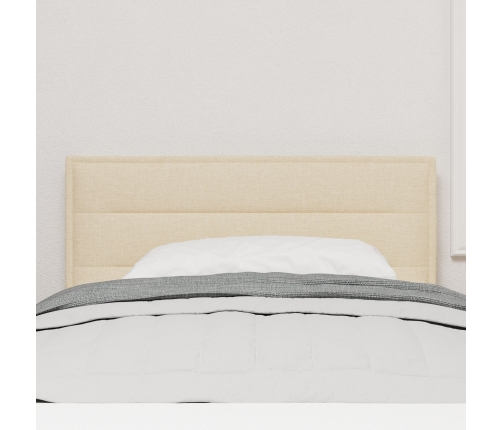Cabecero  Diseño de Líneas Crema 100 cm Tela