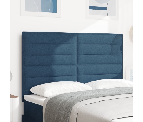 Cabecero LED  Diseño Lineal Azul 72 cm Tela
