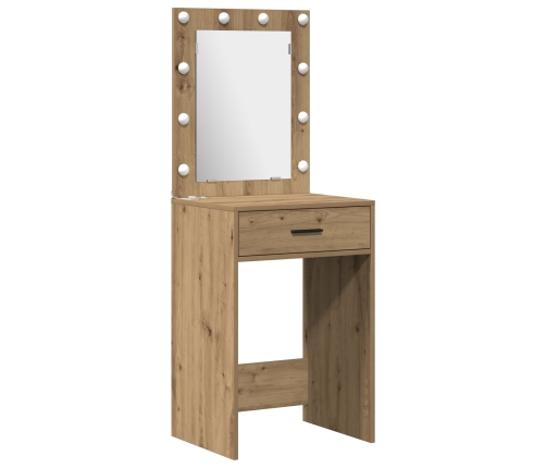 Set de Tocador de 3 Piezas  con LED en Madera Artesanal Elaborada