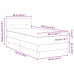 Cama Box Spring  con Colchón Negro Individual de Terciopelo