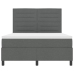 Cama con Somier  Gris Oscuro 140x190 cm Tela