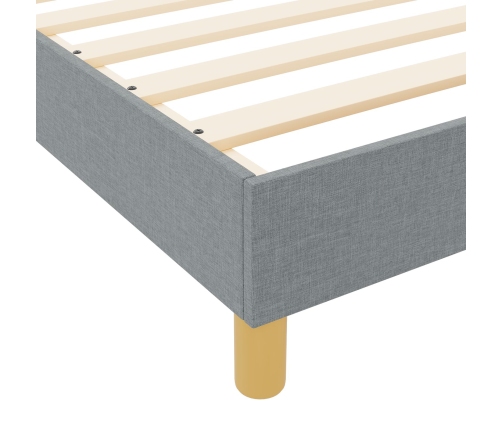 Estructura de Cama Gris Claro 120x200 cm Tela