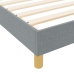 Estructura de Cama Gris Claro 120x200 cm Tela
