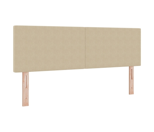 Cama con Base de Muelles  con Colchón Verde Claro Gris 140x200 cm Tela de Corduroy