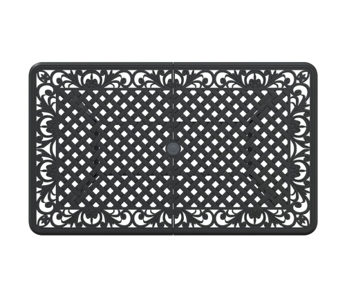 Set de 3 Negro Aluminio Fundido Grande