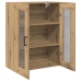 Gabinete Suspendido con Puertas de Vidrio Roble Artesanal 69.5x34x90 cm