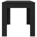 Mesa de Comedor  Negra de Roble 140x74,5x76 cm de Madera de Ingeniería