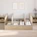 Estructura de Cama de Almacenamiento  Sonoma Oak 180x200 cm